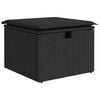 vidaXL Ensemble de canap&eacute; de jardin 8 pcs Noir Poly rotin