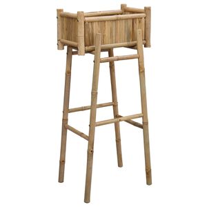 vidaXL Jardini&egrave;re avec support Naturel 50 x 38 x 114 cm Bambou