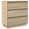 vidaXL Cabinet de chevet avec tiroir Chêne Sonoma 71 x 34,5 x 75 cm