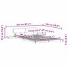 vidaXL Cadre de lit Marron 140 x 190 cm bois