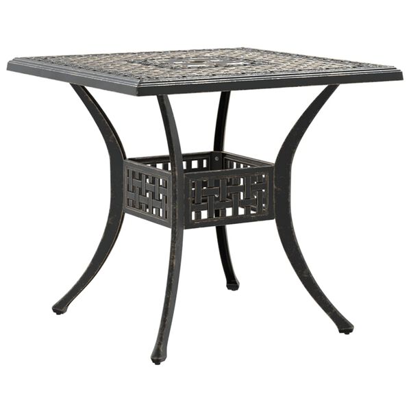vidaXL Ensemble manger de jardin 5 pcs bronze aluminium coul&eacute;
