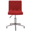 vidaXL Chaises &agrave; manger pivotantes lot de 2 rouge bordeaux velours