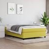 vidaXL Sommier &agrave; lattes de lit avec matelas Vert 140x190 cm Tissu