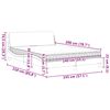 vidaXL Lit avec matelas Dover bleu 140x200 cm velours