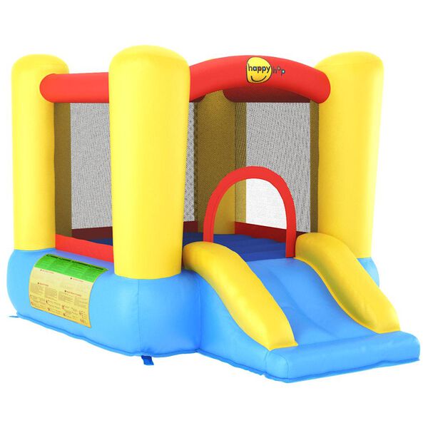 Happy Hop Ch&acirc;teau gonflable avec toboggan 155x215x140 cm