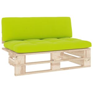 vidaXL Canap&eacute; central palette de jardin bois de pin impr&eacute;gn&eacute;
