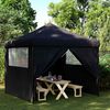 vidaXL Tente de f&ecirc;te Noir 292 x 292 x 315 cm Tissu Oxford