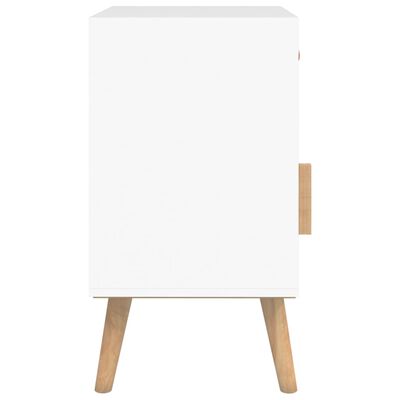 vidaXL Table de chevet blanc 40x30x55 cm bois d’ingénierie