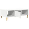 vidaXL Table basse Blanc 102 x 55 x 35 cm Bois d'ing&eacute;nierie