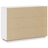 vidaXL Buffet Blanc 110,5x35x80 cm Bois massif de pin