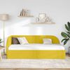 vidaXL Cadre de lit d'angle avec t&ecirc;te de lit Jaune 80 cm x 200 cm