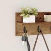 vidaXL Porte-manteau mural Montage mural Bois ancien 40 x 10,5 x 18 cm