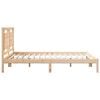 vidaXL Cadre de lit extra long sans matelas 160x210 cm bois massif