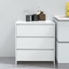 vidaXL Buffet Blanc brillant 70x41x75 cm Bois d'ing&eacute;nierie