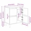 vidaXL Buffet Bois Ancien 60 x 35 x 70 cm Bois d'ing&eacute;nierie
