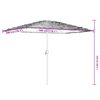 vidaXL Parasol de jardin avec m&acirc;t en acier blanc 300x200x250 cm