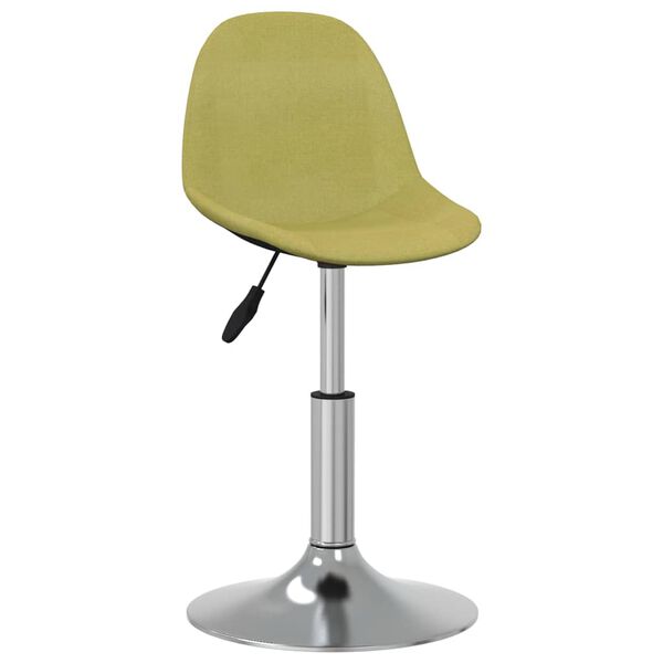 vidaXL Chaises pivotantes &agrave; manger lot de 4 vert tissu