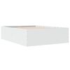vidaXL Cadre de lit sans matelas blanc 120x190 cm