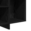 vidaXL Buffet Ch&ecirc;ne noir 120 x 30 x 75 cm Bois d'ing&eacute;nierie