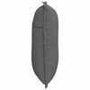 vidaXL Coussin de Dos Gris fonc&eacute; 50 x 19 x 45 cm tissu