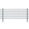 vidaXL Poteaux de cl&ocirc;ture 10 pcs gris 150 cm acier galvanis&eacute;
