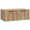 vidaXL Meuble TV mural 78,5 x 41 x 30 cm Ch&ecirc;ne artisanal