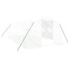 vidaXL Serre avec cadre en acier blanc 18 m&sup2; 6x3x2 m