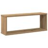 vidaXL &Eacute;tag&egrave;res cube murales 2 pcs ch&ecirc;ne artisanal 60x15x23 cm
