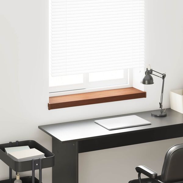 vidaXL Appui de fen&ecirc;tre Bois Brun 80 x 20 x 4,5 cm PVC