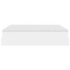 VidaXL Cadre de lit ottoman avec matelas blanc 180x200 cm similicuir