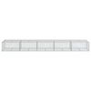 vidaXL Panier gabion avec couvercle 500x100x50 cm fer galvanis&eacute;