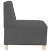 vidaXL | Unit&eacute; de Sofa Modulaire Sans Accoudoirs | Gris fonc&eacute;