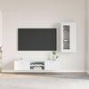 vidaXL Ensemble meuble TV avec tiroir Blanc Bois d'ing&eacute;nierie