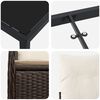 vidaXL Ensemble de salle &agrave; manger pour jardin 7 pcs Marron polyrotin