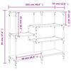 vidaXL Table console noir 103x32x95 cm bois d'ing&eacute;nierie