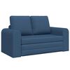 vidaXL Canap&eacute;-Lit 60cm Bleu tissu