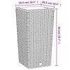 vidaXL Jardini&egrave;re et int&eacute;rieur amovible blanc 11/26,5 L rotin PP