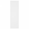 vidaXL Supports pour plantes 2 pcs blanc 25x25x80 cm bois d'ing&eacute;nierie