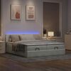 VidaXL Cadre de lit ottoman et matelas gris clair 180x200cm velours