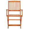 vidaXL Ensemble &agrave; manger d'ext&eacute;rieur pliable 9 pcs Bois d'eucalyptus
