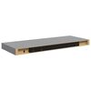 vidaXL &Eacute;tag&egrave;re murale flottante gris 60x23,5x3,8 cm MDF