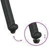 vidaXL Ensemble de salle &agrave; manger pour jardin 7 pcs Noir