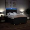 vidaXL Sommier &agrave; lattes de lit avec matelas Noir 140x190 cm Tissu