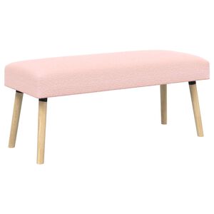 vidaXL banc Uni Rose 110 x 40 x 46 cm Boucl&eacute;