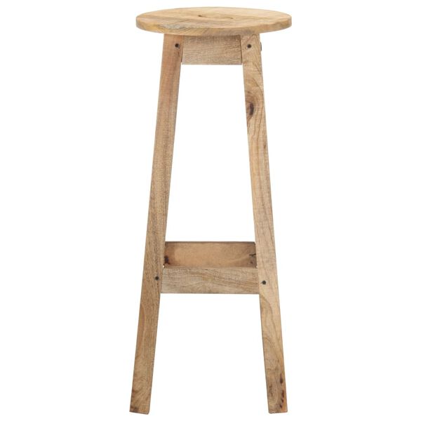 vidaXL Tabourets de bar lot de 2 bois de manguier massif