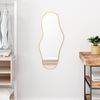 vidaXL Miroir mural Dor&eacute; 80x35 cm