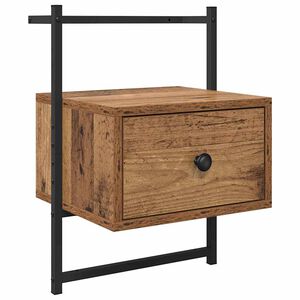 vidaXL Cabinet de chevet Bois ancien 35 x 30 x 51 cm Bois d'ing&eacute;nierie