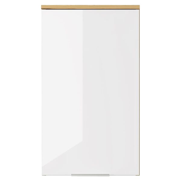 Germania Armoire murale de bain GW-Avino 27x39x68 cm Blanc et ch&ecirc;ne