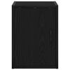 vidaXL Armoire murale de garage noir bois d'ing&eacute;nierie