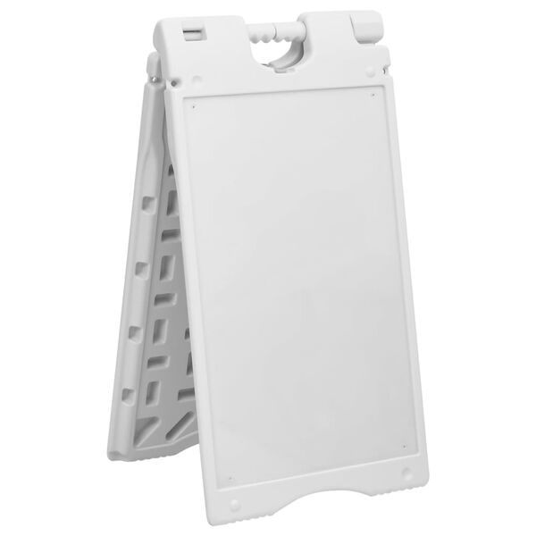 vidaXL Panneau de trottoir en forme de A gris 45x7x84,5 cm PEHD